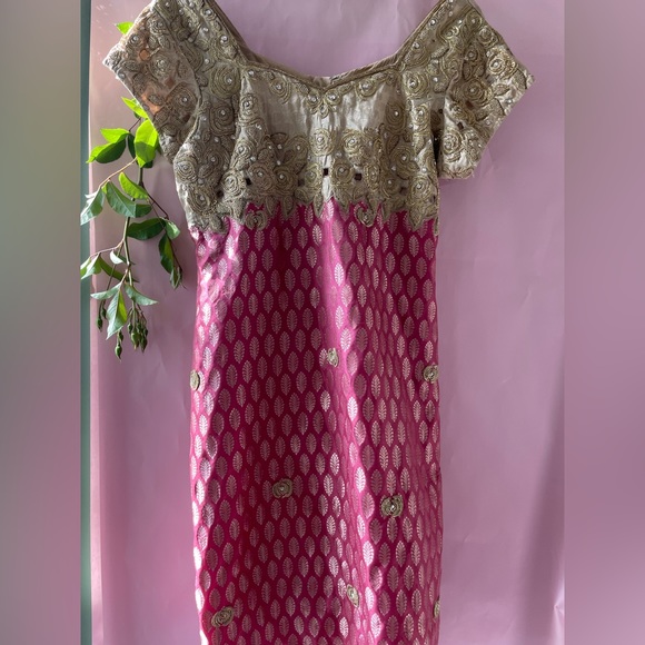 frontier heritage Other - Salwar Kameez ready to wear readymade party designer pink brocade designer